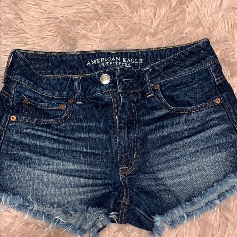 american eagle hi rise festival size 6 jean short